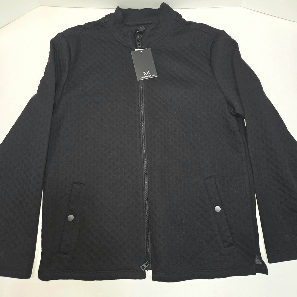 Magaschoni Men's Dark Quilted Jacket